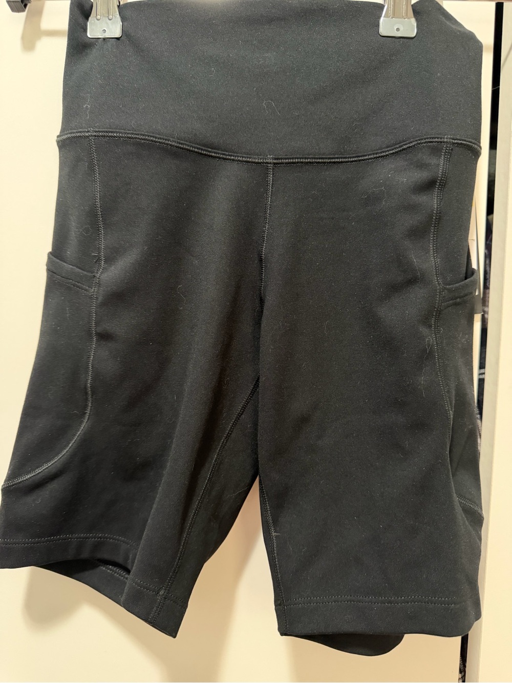 Nike Black High-Rise Bike Shorts with Side Pockets
